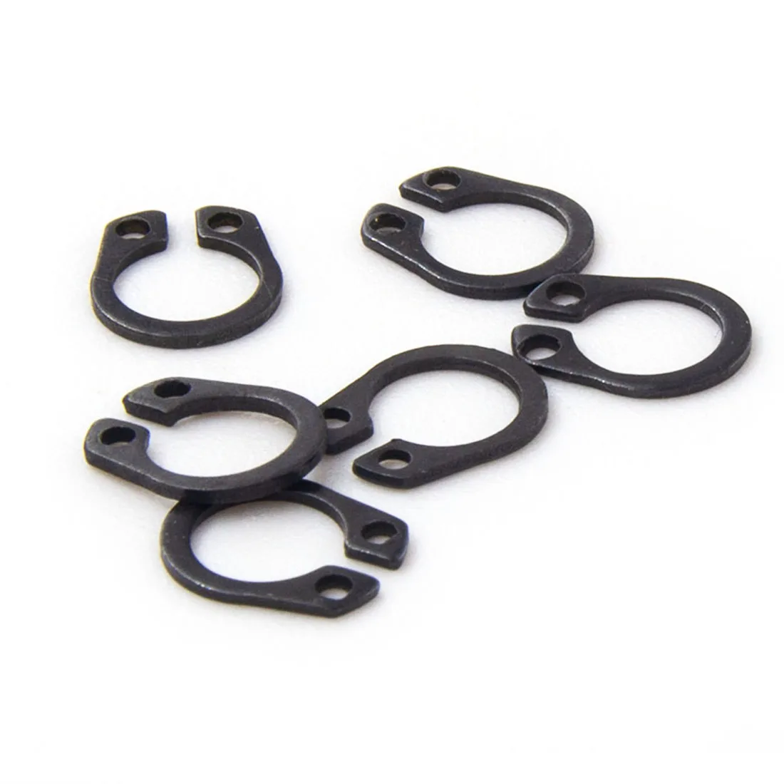 7–75mm 65Mn Steel Black C-Type External Retaining Ring, Shaft Snap Ring, Open Circlip, GB894/DIN471