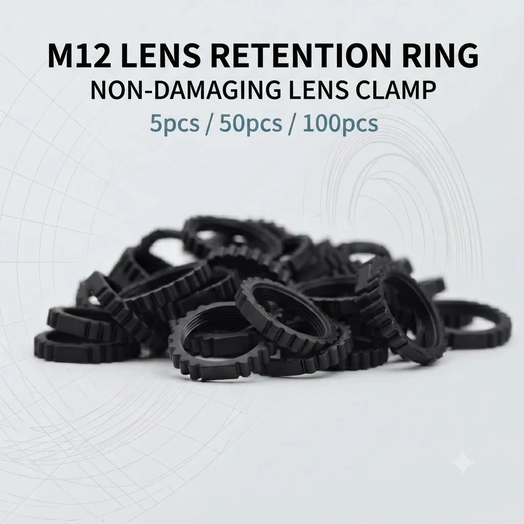 100 Pcs/Lot M12 * 0.5 Lens Fixing Nut CCTV LENS Lock Ring