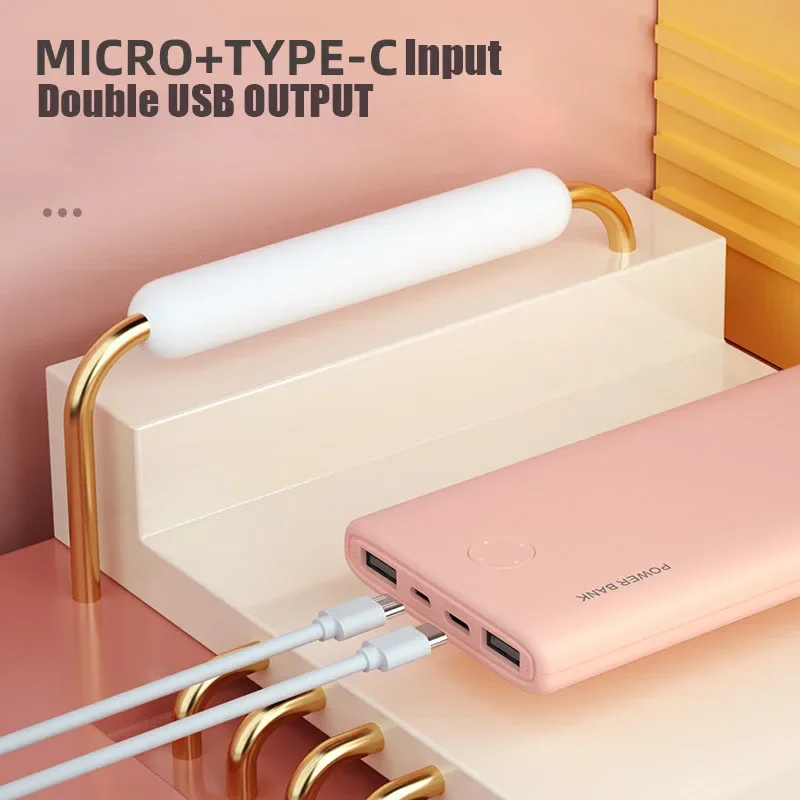 10000mAh Portable Ultra-thin Power Bank Charger For iPhone 14 13 12 8 Xiaomi Samsung Huawei External Battery PowerBank