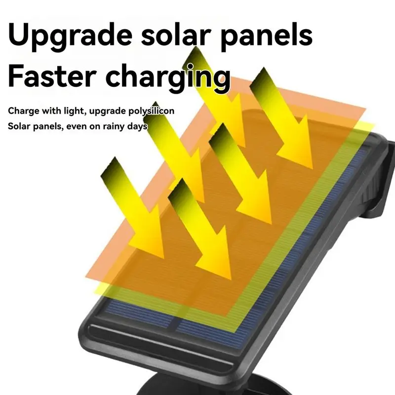 A67P-أضواء الحديقة الشمسية في الهواء الطلق ضوء الشمس مقاوم للماء محس حركة التخييم مصباح الشارع المشهد الجدار الديكور #5