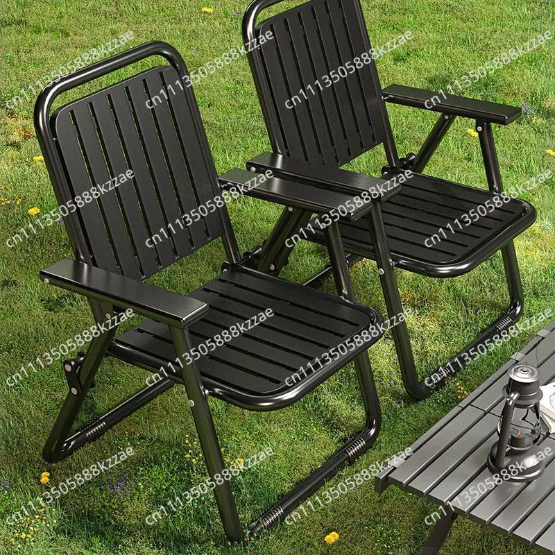 Folding Chair Outdoor Backrest Chair Picnic Chair Portable Waterproof Sun-Proof Camping Fishing Outdoor Courtyard
