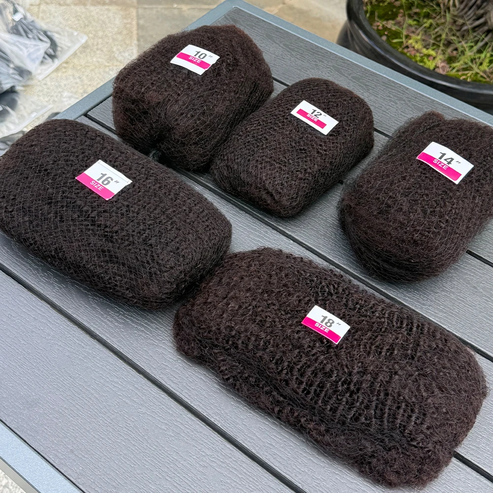 الأفرو غريب مجعد الكروشيه الشعر البشري 50 جرام/قطع بالجملة اللون الطبيعي السائبة شعر ريمي غريب الإنسان تجديل وصلات شعر