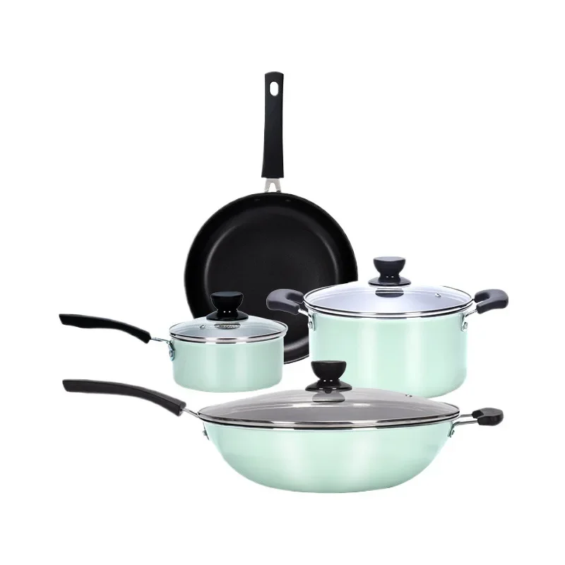 

Pot set, household, frying, soup milk, universal pot