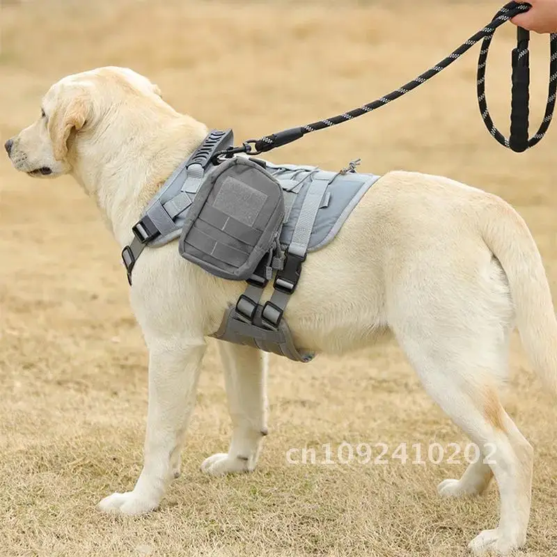 

Pet Accessories Dog Harness Tactical Vest Dogs Training Walking For Large Outdoor Dog Harness Tactical Medium Chest Sling And