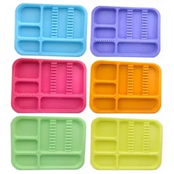 Dental Instruments Tray Split Segregated Placed Trays Plastic Storage Tweezer Clinic Lab Equipment