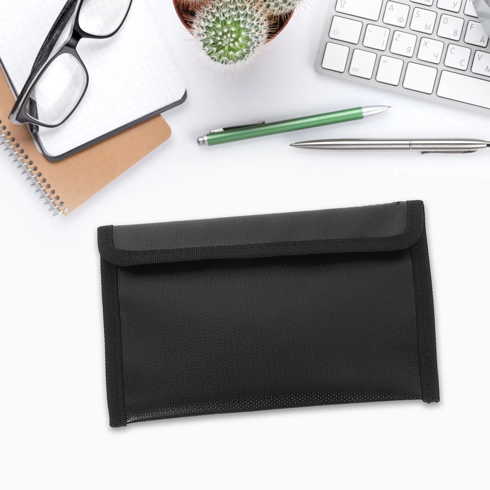

2pcs Fireproof File Bag Waterproof Document Holder Fire Resistant Zippered Organizer Portable Files Storage for Teachers Workers