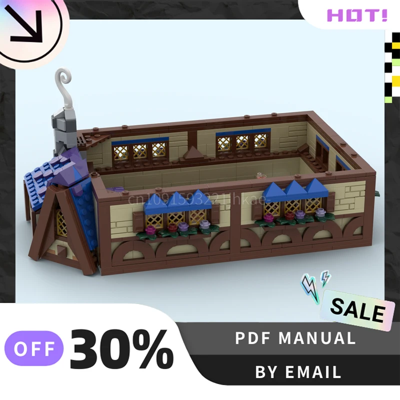 [1496PCS] Customized MOC Inn Plain Sight Creative Building Blocks Set STEM Educational Toys Construction Model Kit Birthday Gift