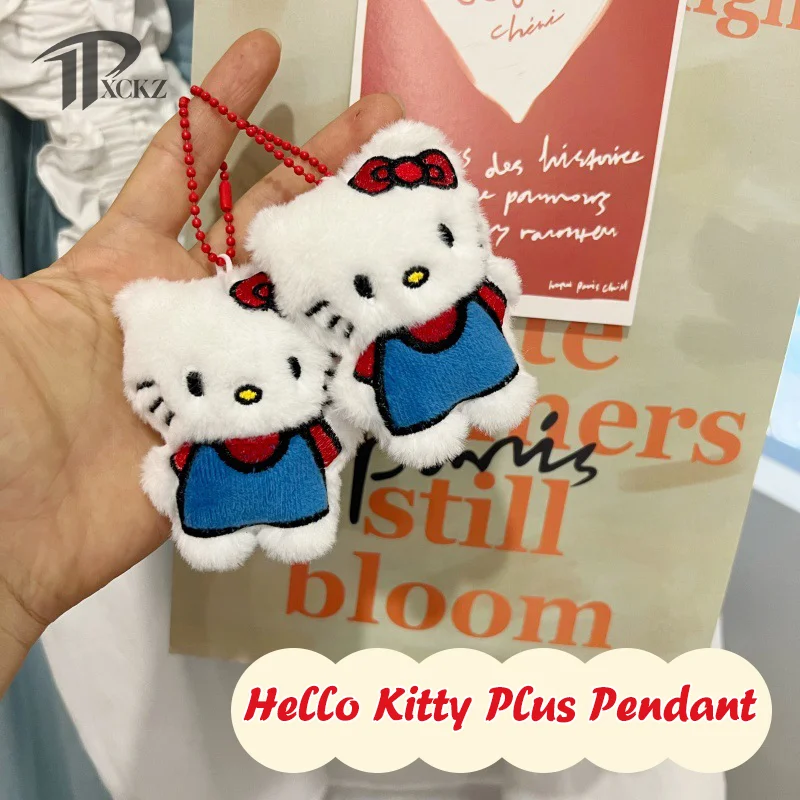 

Милый красный плюшевый кулон Hello Kitty, мультяшный Кот, мягкая кукла, брелок для ключей от машины, декоративный подарок для рюкзака или сумки