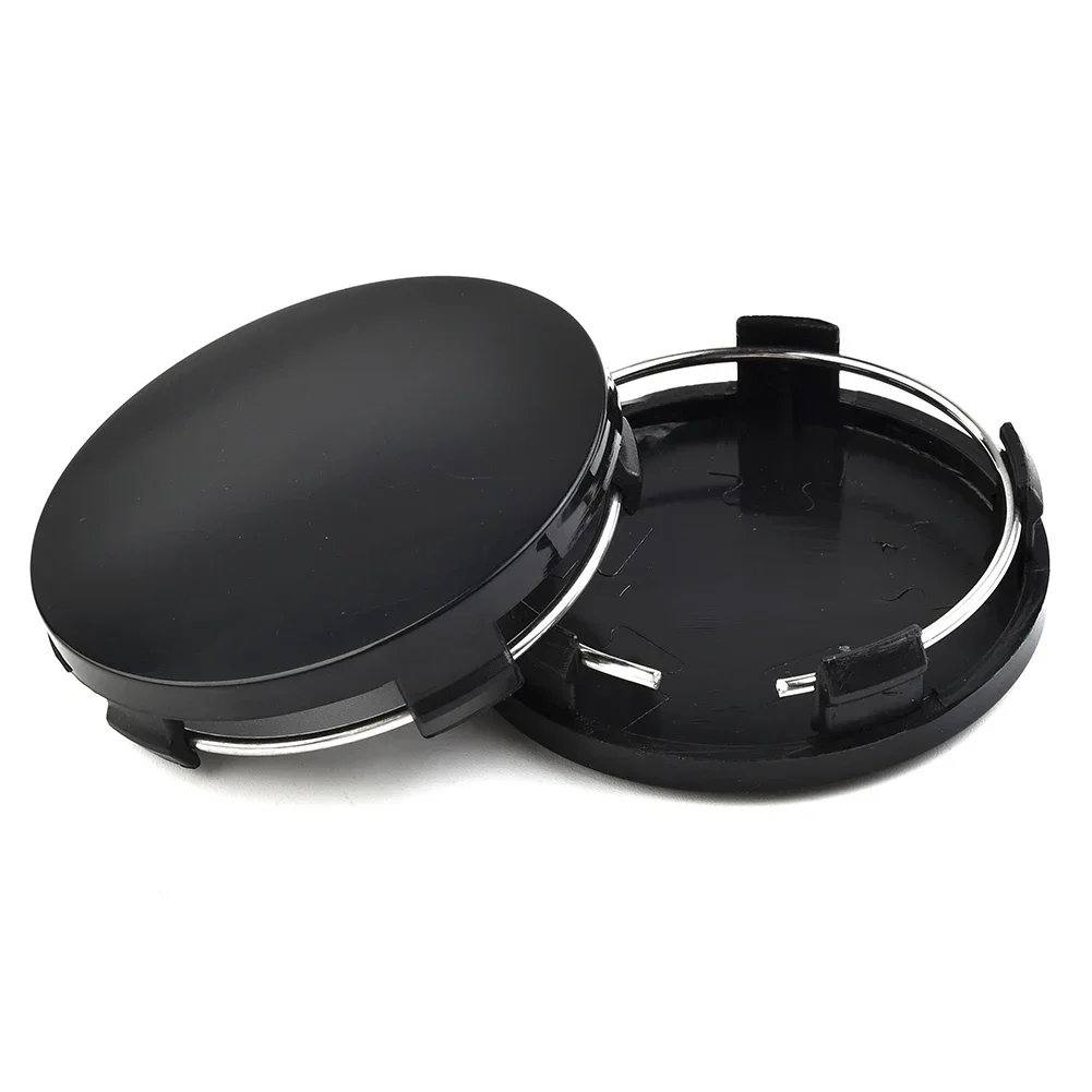 4 PCS 60mm Car Hub Center Covers New ABS Black Silver Universal Car Truck Vehicle Wheel Hub Center Cap Cover Car Accessories