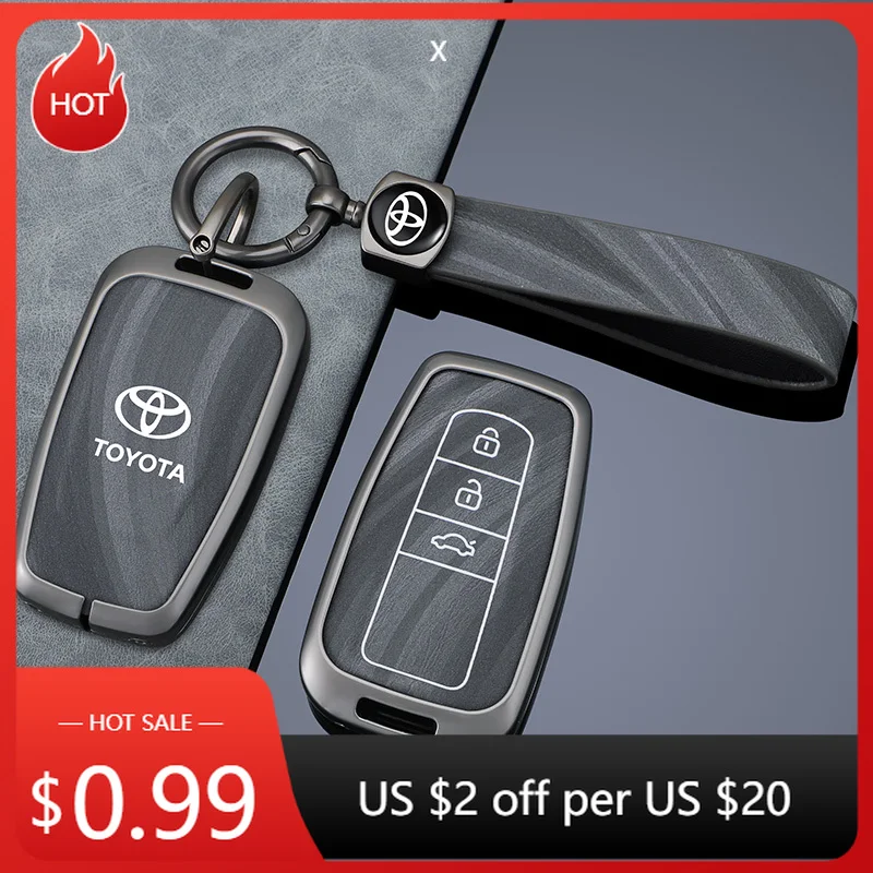 

Для Toyota 2026, чехол для автомобильных ключей, чехол для Toyota Prius Camry Highlander Corolla Avalon CHR C-HR RAV4 Land Cruis