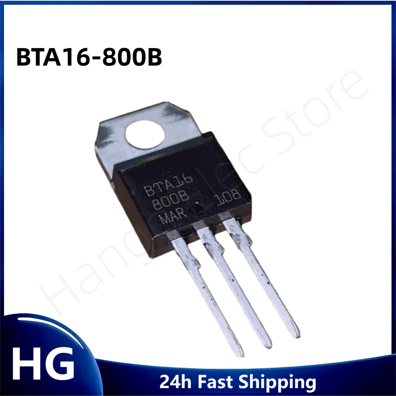 100PCS/BTA16-800b BTA16 16A 800V bidirectional thyristor TO TO-220