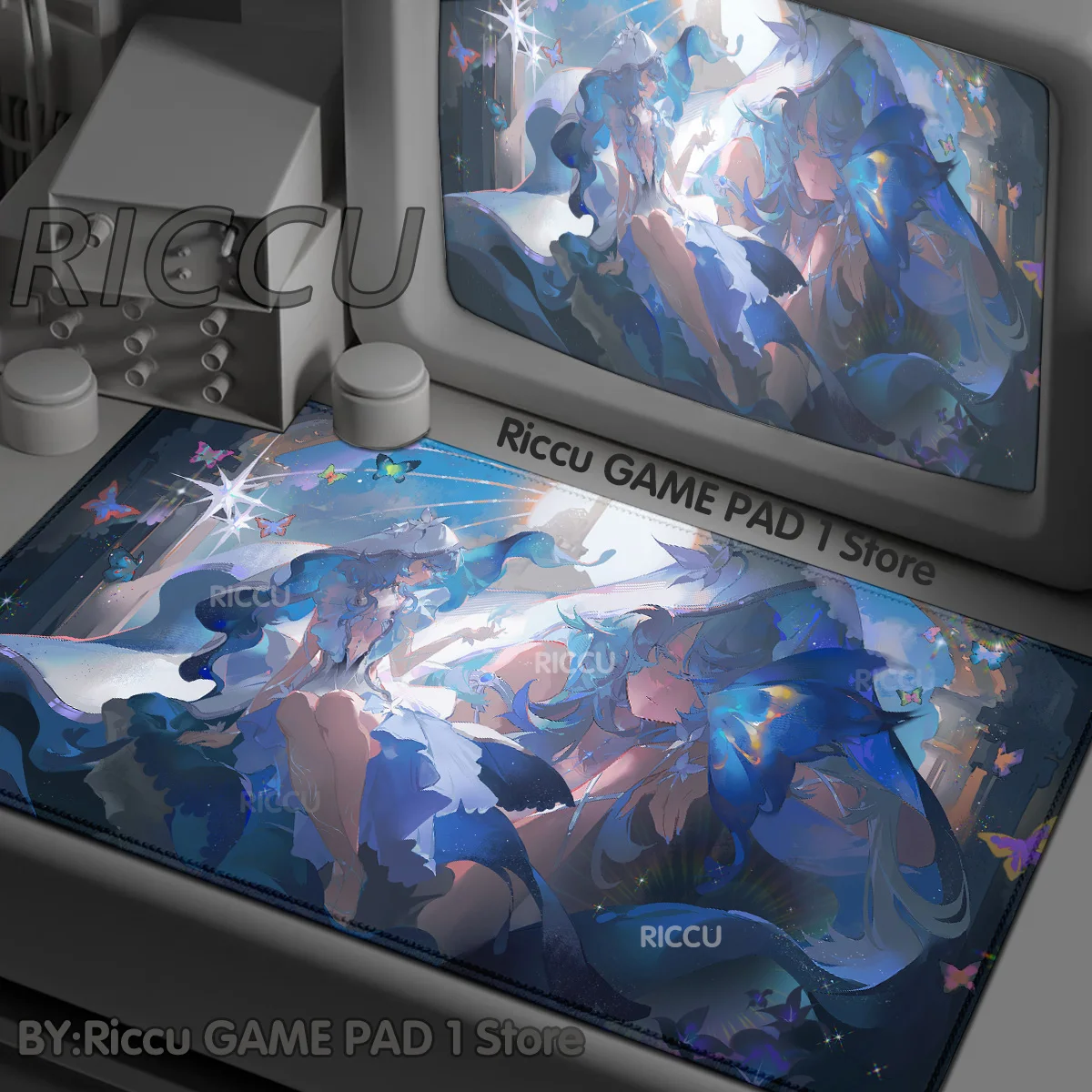 

Anime Girls Gamer Wuthering Waves The Shorekeeper XXL Large Mouse Pad Non-slip Keyboard Desk Mat Mouse pad PC Accessories Mat