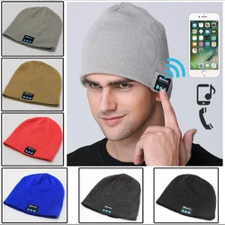 Casque de musique sans fil Bluetooth multifonctionnel extérieur, chapeau en tricot d'appel et d'écoute, nouveau