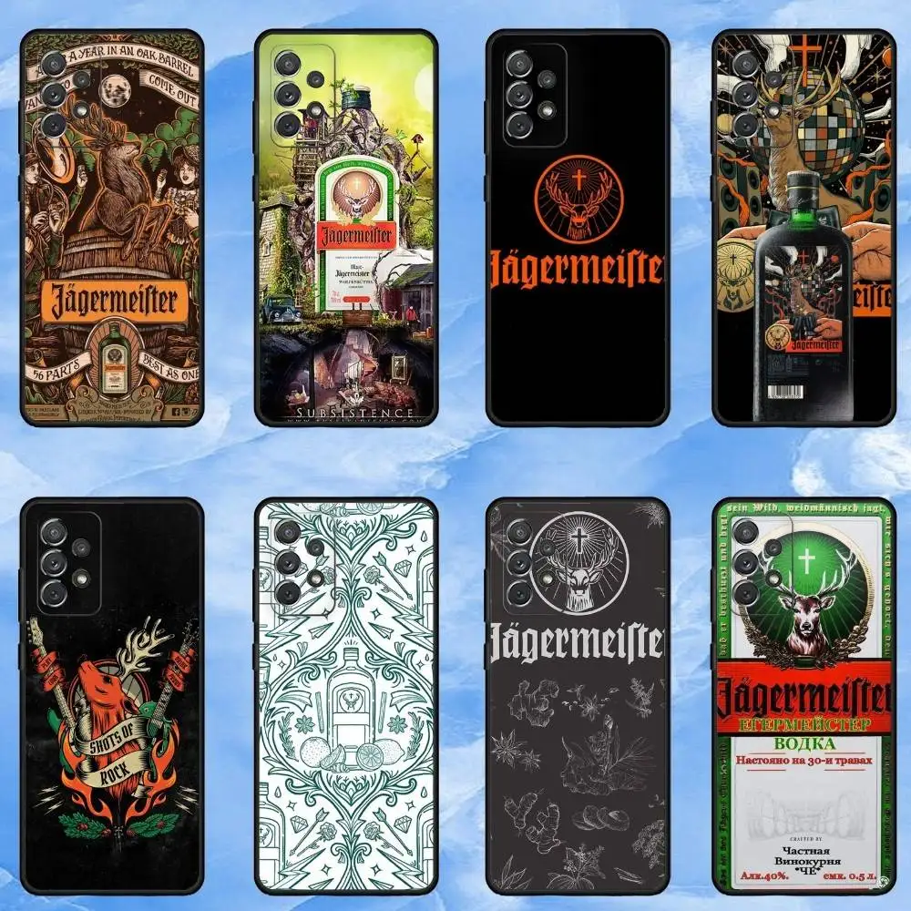 

H-Hot J-JaegermeisterS Phone Case For Samsung Galaxy A73,A72,A71,A70,A53,A52,A51,Soft Silicone Black Cover