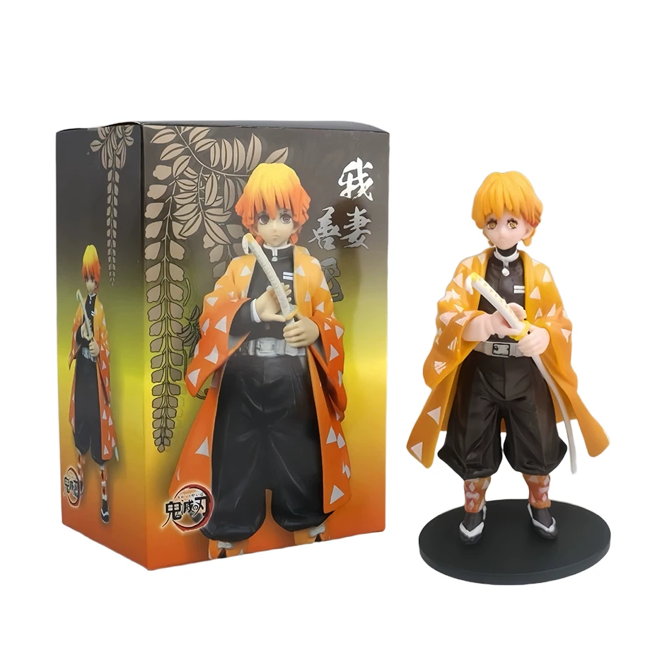 Anime Demon Slayer Demon Slayer: Kimetsu no Yaiba Figur Kamado Tanjiro Acchion Figur Azuma Zenitsu Nezuko Warrior PVC Modell und ys – Detail 5