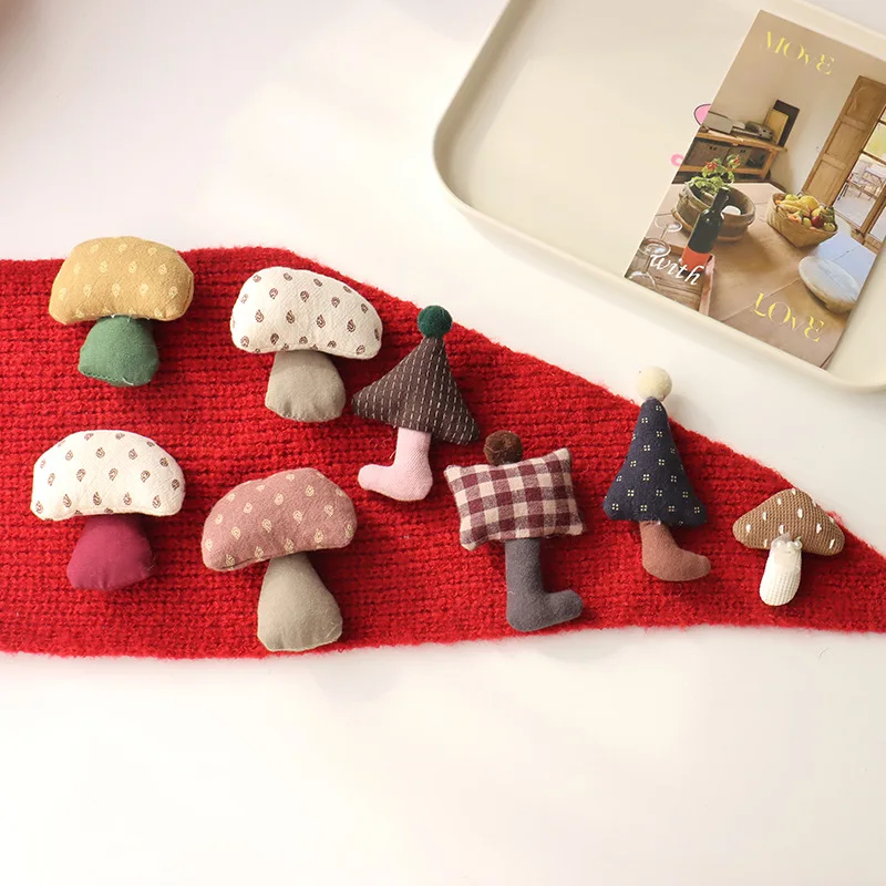 Set Bros dan Jepit Rambut Hewan Lucu dari Kain, Buatan Tangan, Beruang Anjing Gajah, Aksesoris Gaya Korea untuk Anak Perempuan dan Wanita