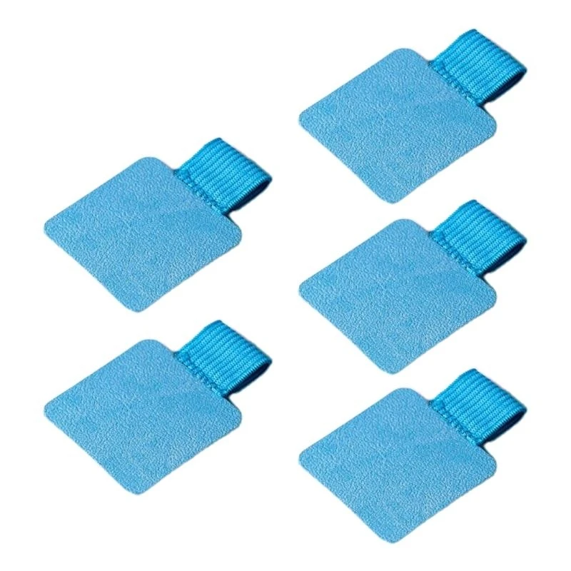 581C 5 Pcs Leather Pen Loop Holder for Notebooks Journals Planners Tablets for Case Pencil Elastic Loop or Pens Pencil