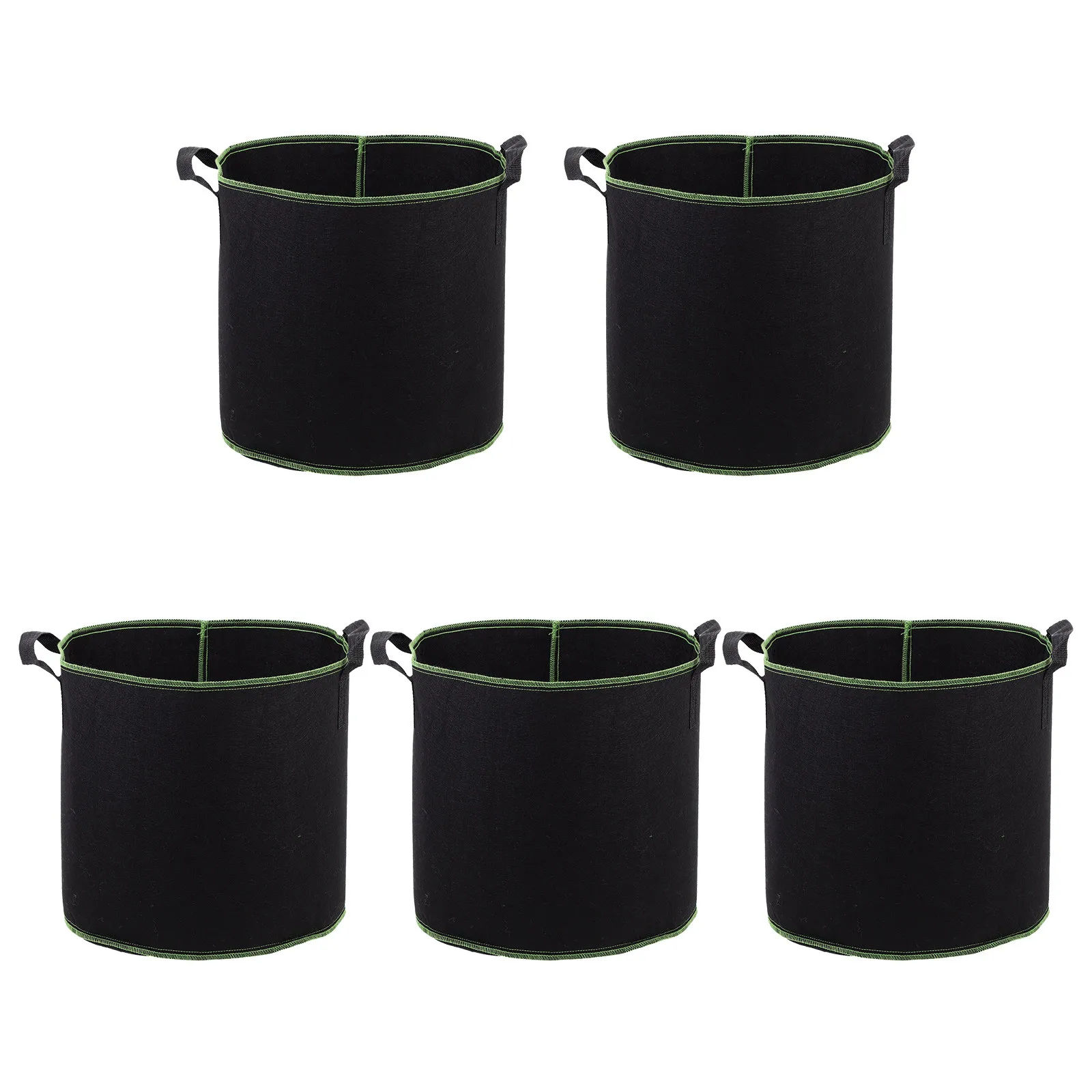 

5Pcs Plant Nursery Bags Non-Woven Breathable Grow Bags for Seedlings Garden Vegetable Flower Growing Plant Nursery Bag