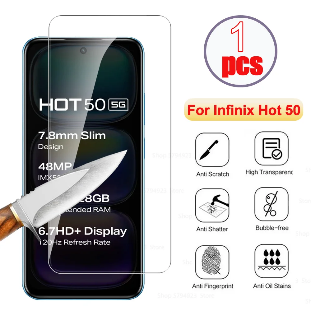 Защитное стекло для Infinix Hot 50 5G, закаленное стекло для InfinixHot50 infinix 50hot hot50 X6720 6,7 