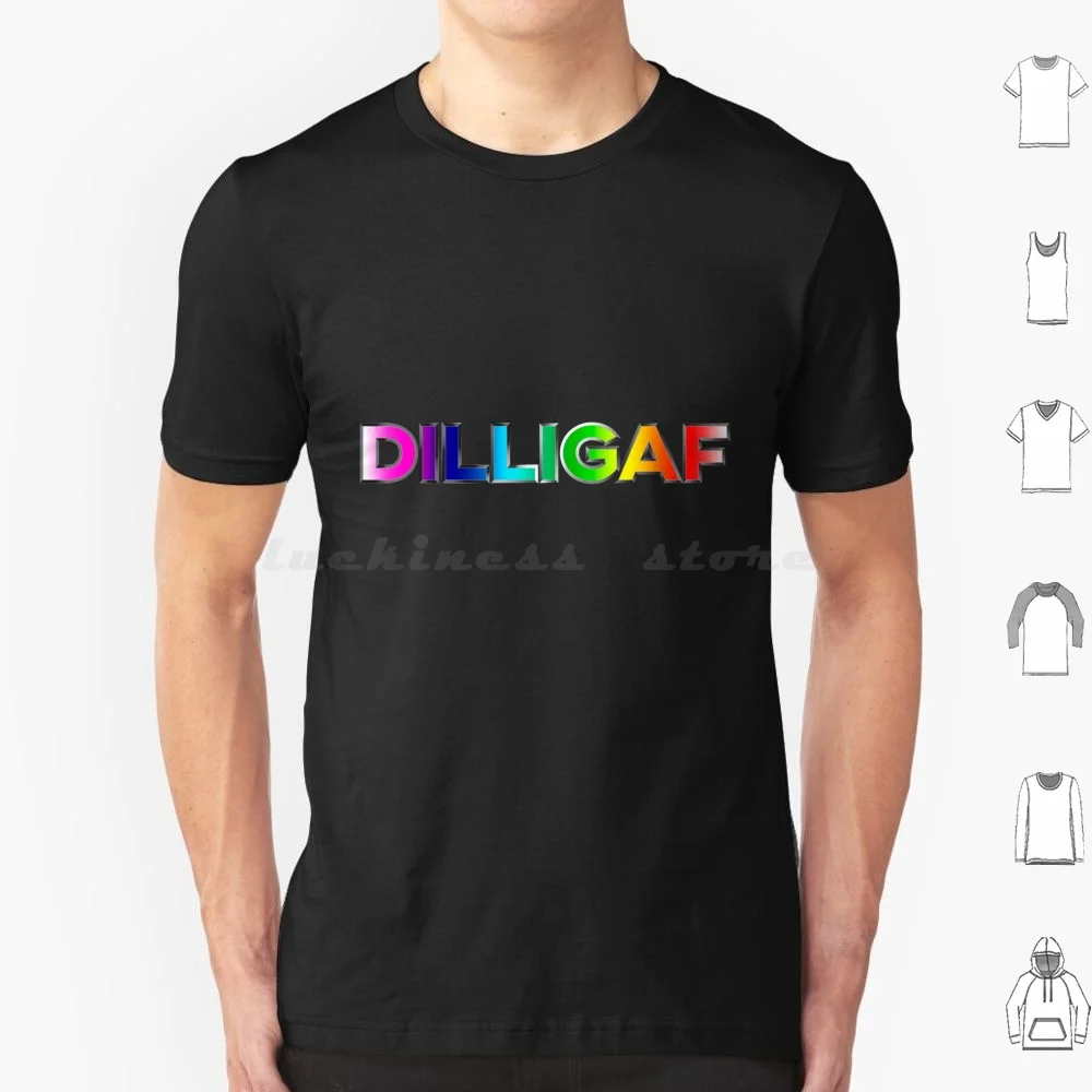 Dilligaf Rainbow Text Choice Two T Shirt Cotton Men Women DIY Print Dilligaf Face Cover Social Distancing Rainbow Biker Helmet