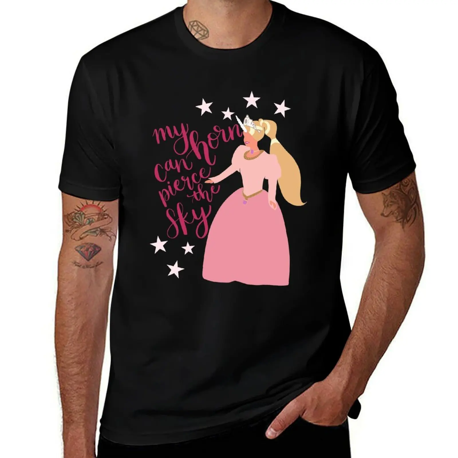 Princess Unicorn T-Shirt Sports Casual Breathable Tee Shirt T-Shirt