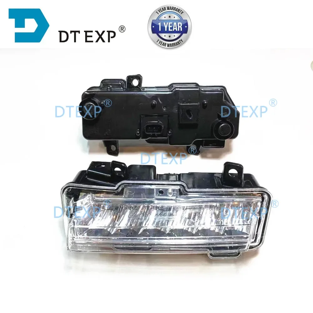 1 Pcs L or R White Led Daytime Running Driving Light for Montero V98 DRL for Pajero V97 V93 V95 for Shogun Chrome Cover 6400g122