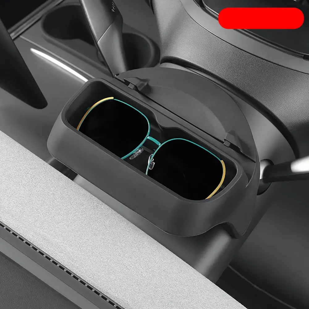 

for Tesla New Model3 Highland 2024 Steering Wheel Storage Box Silicone Mobile Phone Holder Glasses Storage Accessories