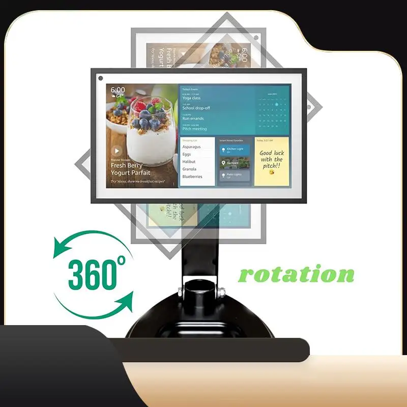 

Регулируемый складной держатель из алюминиевого сплава, портативный настольный планшет, умный держатель дисплея для Echo Show 15-T44C