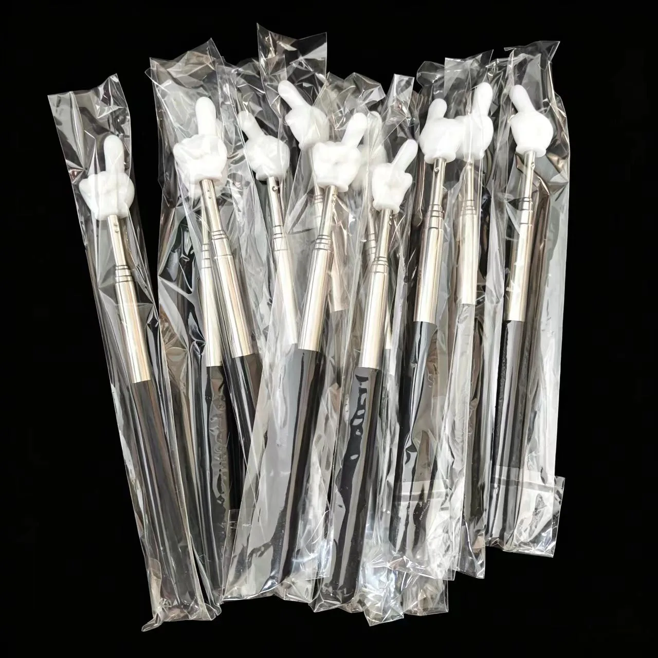 12 Telescopic Reading Finger Stick Whip Command Stick Click To Read Teaching Aids Teachers Classroom Tool Pointer Finger Stick