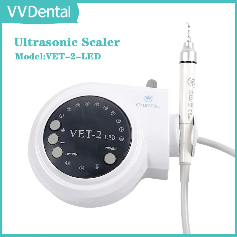 

VVDental Ultrasonic Dental Scaler With LED Light for Teeth Cleaning Whitening Oral Care Equipment VET-2-LED