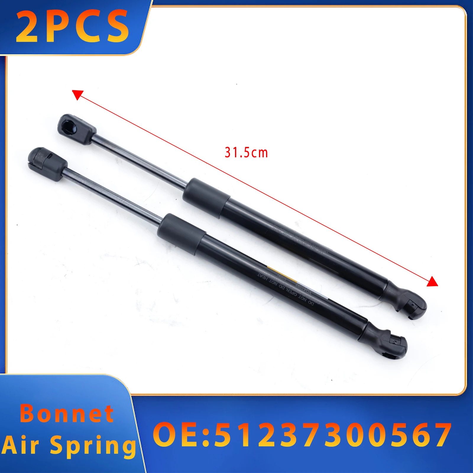 Bonnet Air Spring For MINI Cooper Mini Cooper S Mini JCW Mini One F55 F56 F57 2013-2023 51237300567/51237300580 Car Accessori