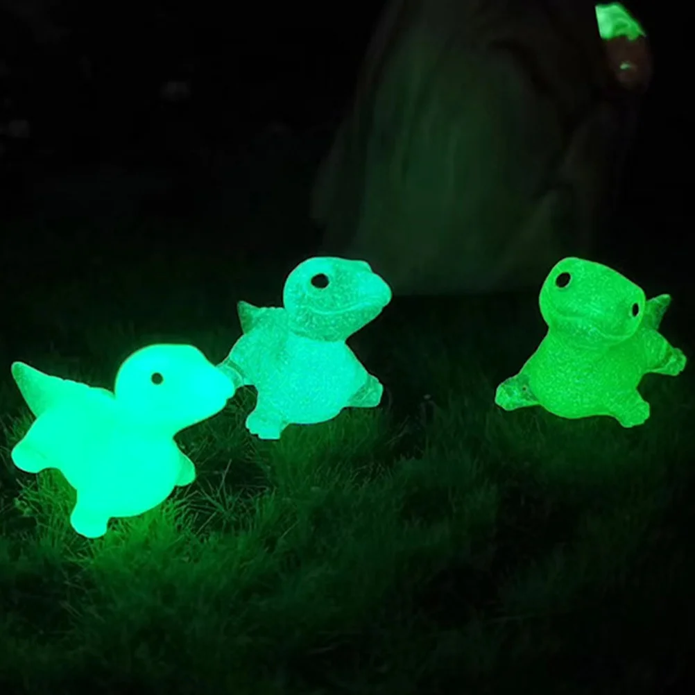 

24Pcs Miniature Glowing Resin Lizard Decorations Durable Micro Landscape Garden Bonsai Tiny Lizard Mini Resin Animals