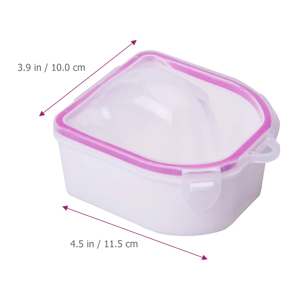 2 قطعة وعاء نقع مانيكير لوازم الاكريليك مزيل الأظافر لنقع البشرة البولندية تليين في المنزل سبا صالون أدوات الأظافر #4