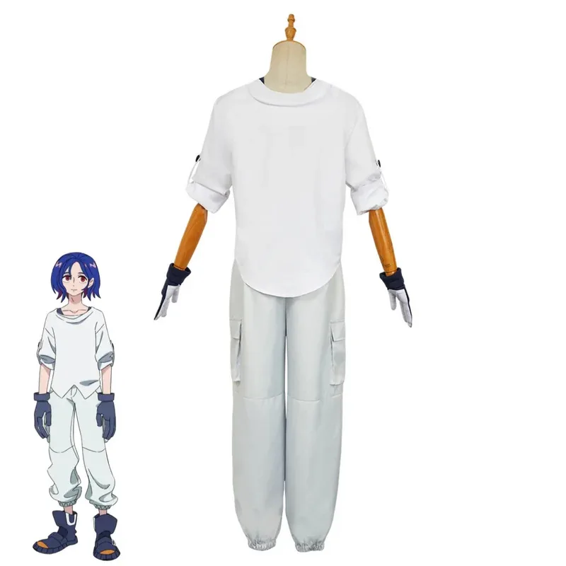 Anime gquuuuuux de gundanm shuji ito cosplay traje fantasia branco hoodies calças agasalho peruca homem mulher ternos de lazer diário; 2k