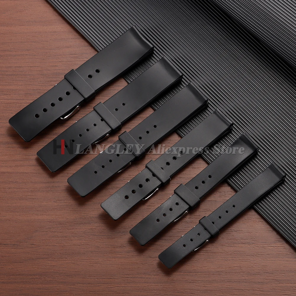 Cinturino per orologio in plastica PVC cinturino per immersione per accessori per orologi Casio 12mm 14mm 16mm 18mm 20mm 22mm braccialetti per donna uomo