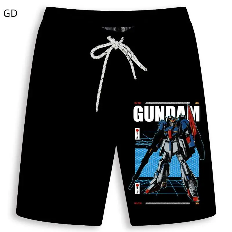 二次元アニメゲームグッズ機動戦士ガンダム夏新作 5 点パンツショーツビーチパンツ男性と女性