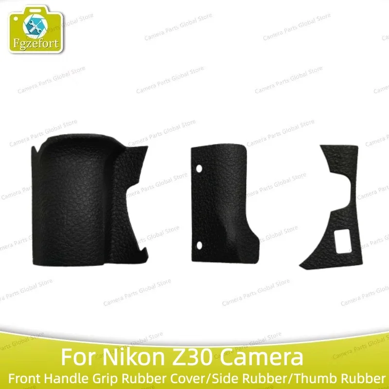 New Original 3 pieces A Set of Repair Part For Nikon Z30 Front Handle Grip Rubber Cover / Side Rubber / Thumb Rubber