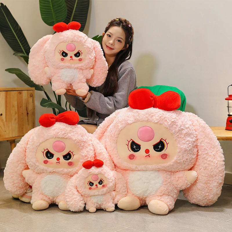 

Kawaii Plush Stuffed Doll Rabbit Toy for Kids Cuddly Soft Baby Sleeping Companion Birthday Gift for Girls