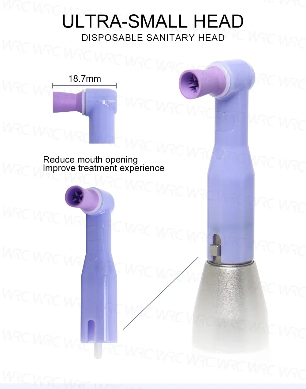 Polishing Machine Cordless Hygiene Prophy Handpiece For polish + 2*Prophy Angles  care Tooth cleaning Disposable polishing cup