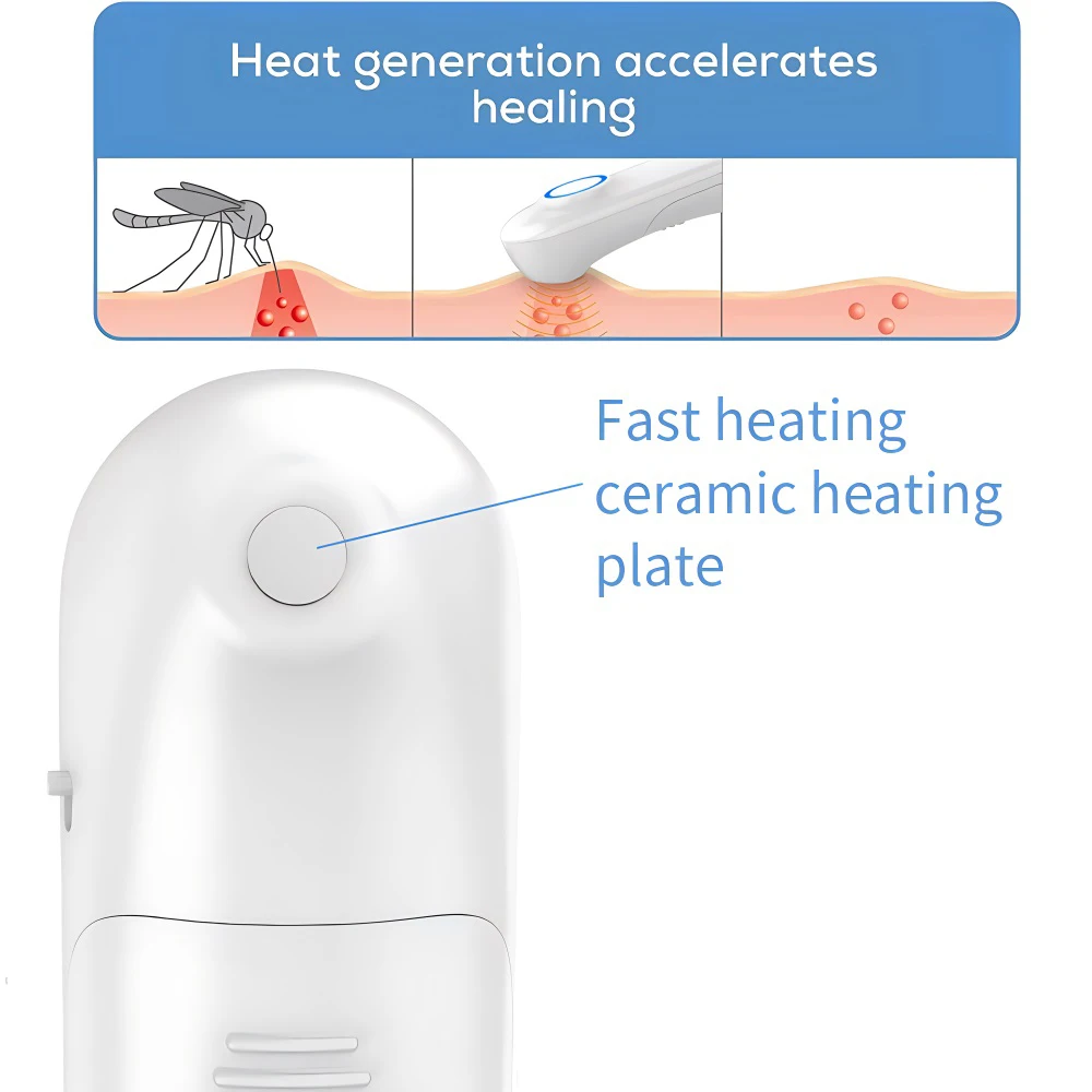 Portable Sting Relief Pen Remover Heat Pulse Technology Effective Anti Bite Itches Pen Bites Stings Remover Safety