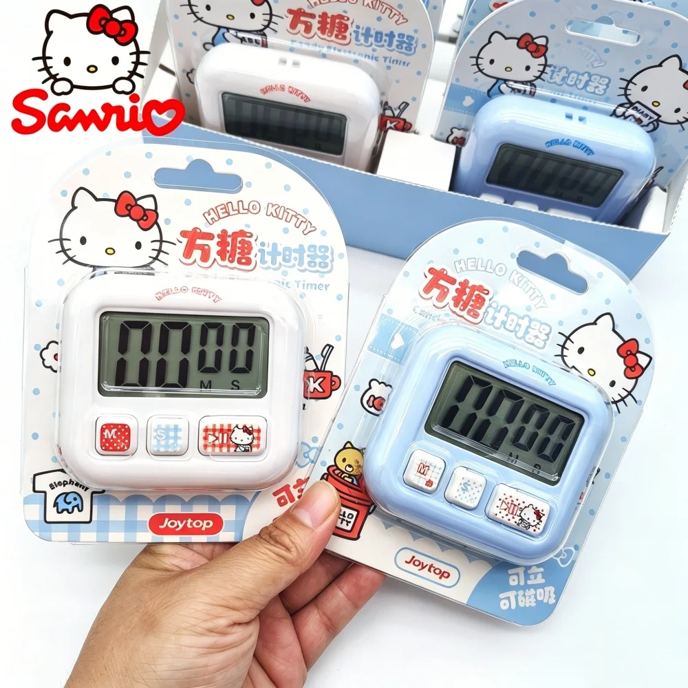Genuine Sanrio Hello Kitty LCD Timer Cute Kt Cat Magnetic Home Cooking Baking Timer For Study Sports & Shower Christmas Gifts