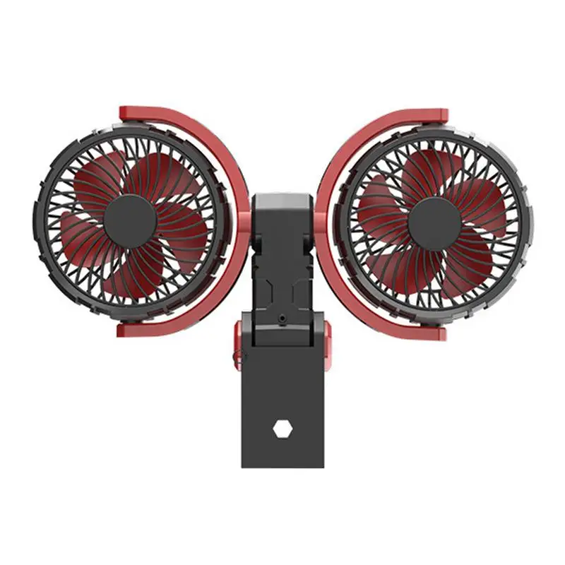 

5V/12V/24V USB Powered Car Fan Multi-Angle 360 Degree Rotatable 3-Speed Adjustable Car Dashboard Mount Vehicle Cooling Fan