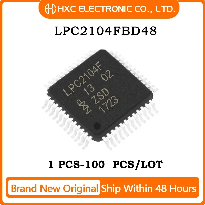 

1PCS/5PCS/10PCS/50PCS IC MCU 16/32B 128KB FLASH 48LQFP LPC2104FBD48