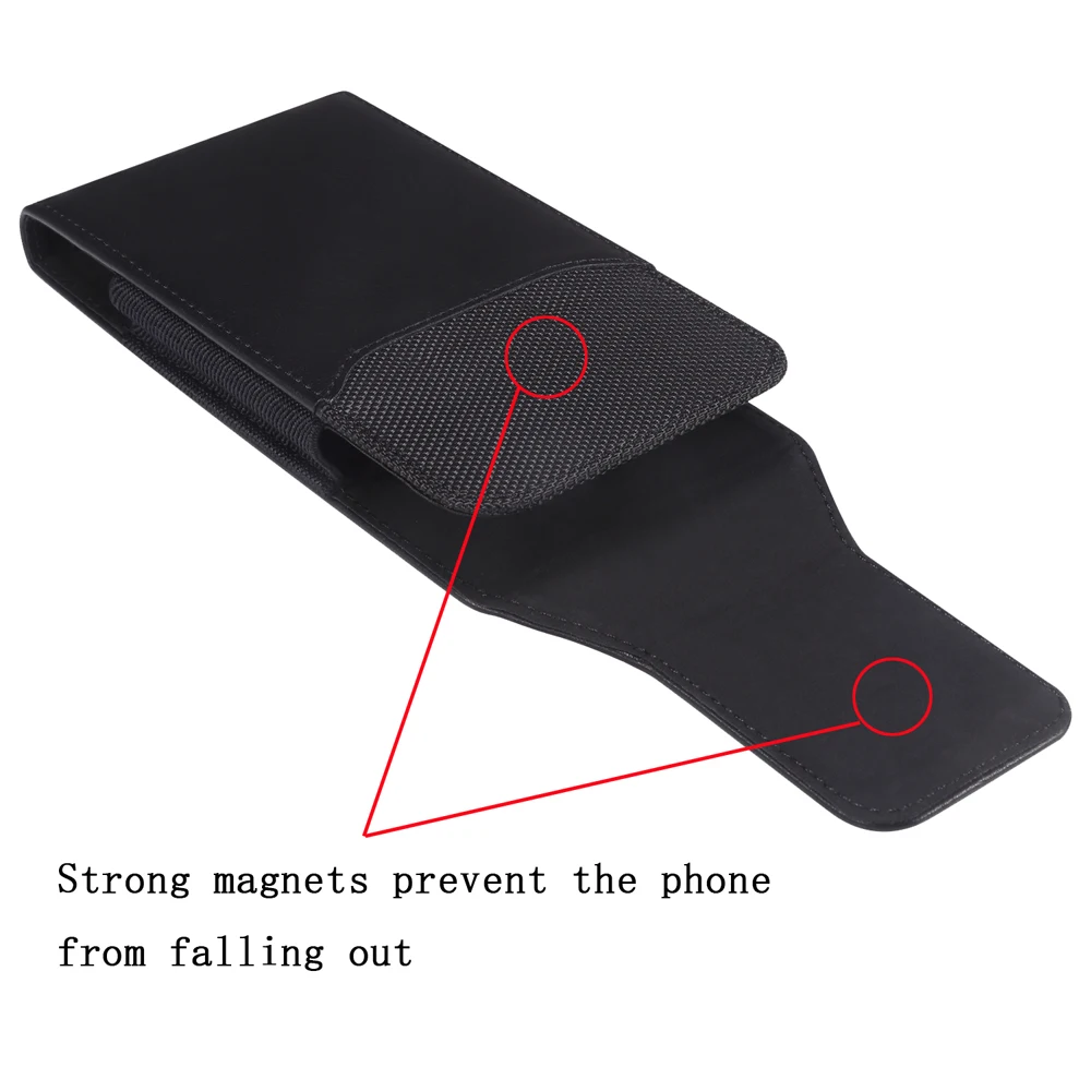 Mobile Phone Leather Waist Bag For iPhone 15 14 13 12 Pro Max Samsung S23 S22 Xiaomi Huawei Men Belt Clip Case Cell Phone Holder