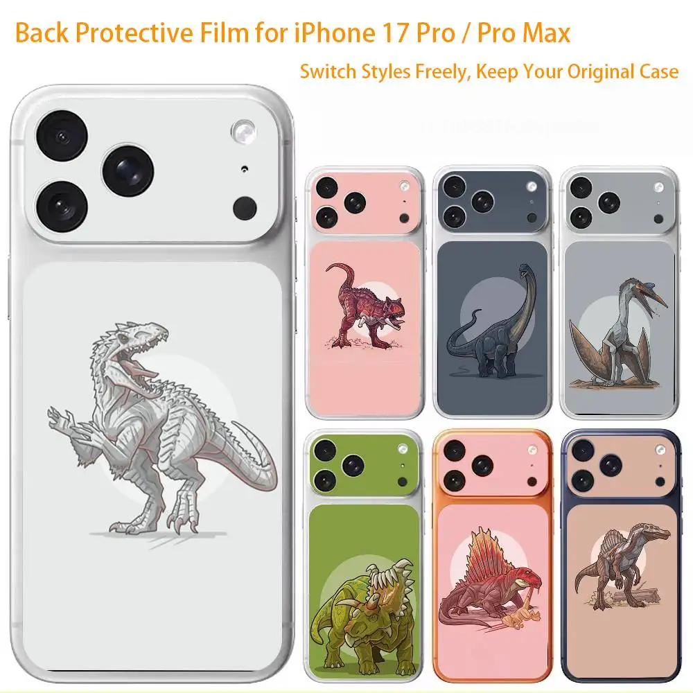 

Prehistoric Beasts Premium Skin Wrap for iPhone 17 Pro/Max, Back Frame Camera Protective Decal (Not Case)