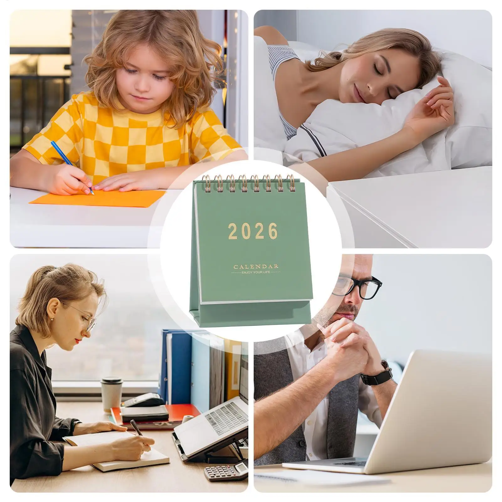 

Настольный календарь 2025-2026, небольшой настольный календарь, принадлежности для ежедневного планирования для заданий, встреч, свиданий, домашнего кабинета, спальни