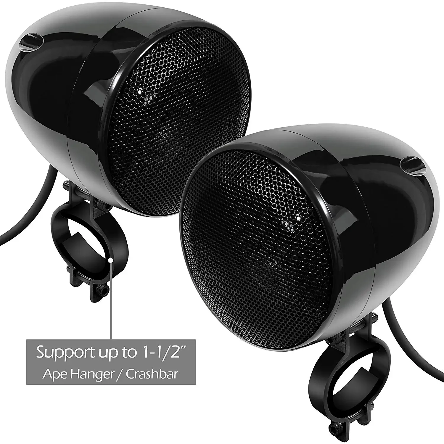 Aileap 1000W Motorcycle Audio 4CH Amplifier Boat Speakers System, Support Bluetooth, USB, AUX, FM Radio, SD Card, Wired Control image 6