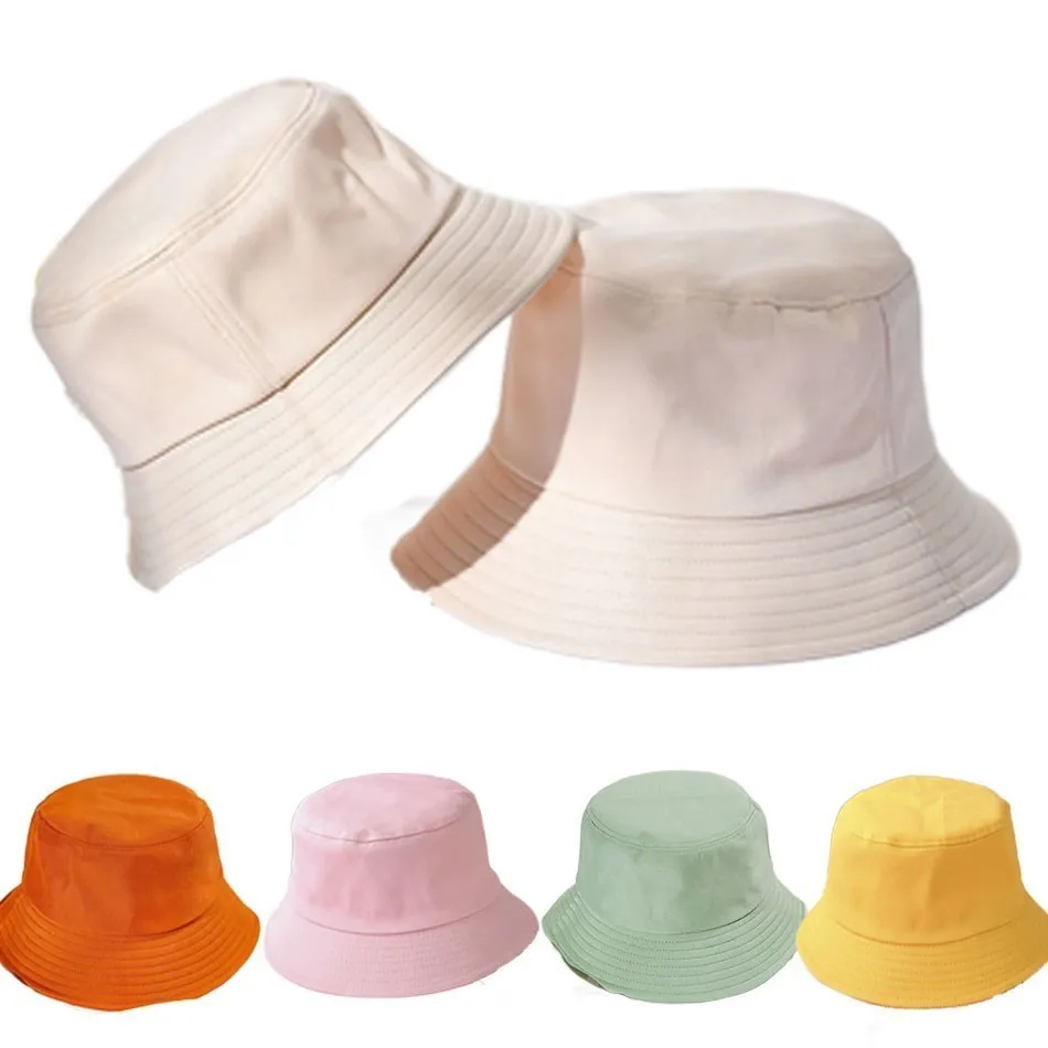 

Kids Bucket Hat Girls Wide Brim Floppy Fisherman Hats For Woman Streetwear Caps Child Solid Color Sun Hats For Girls Panama Caps