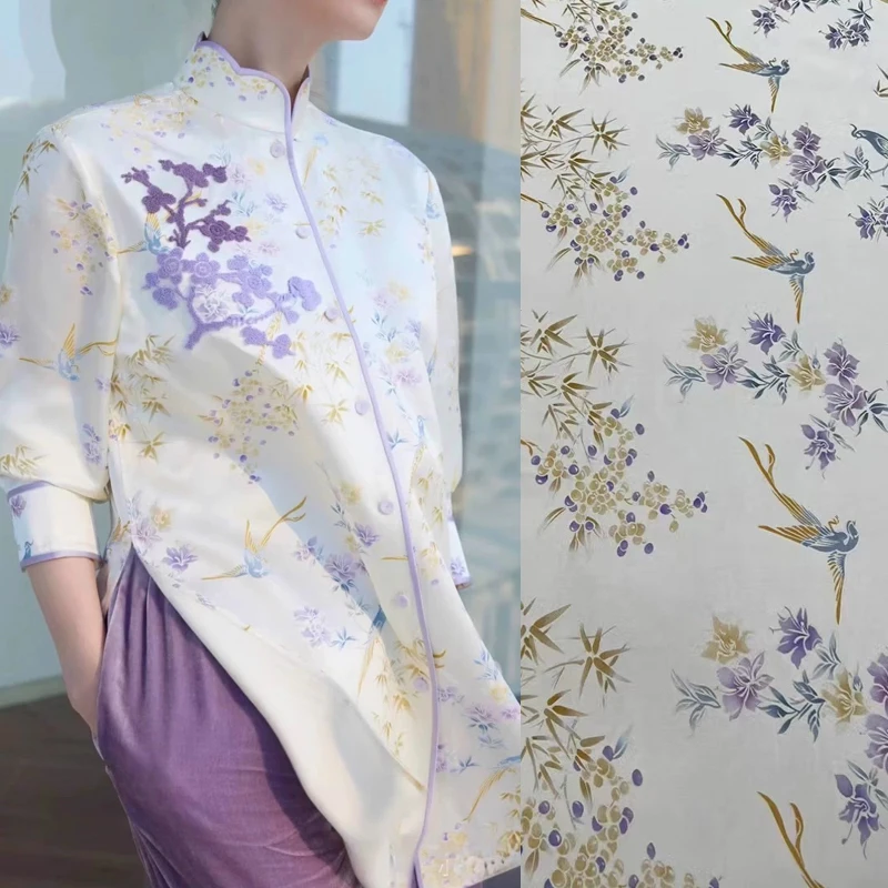 floral-birds-jacquard-white-rayon-silk-fabric-for-diy-sewing-summer-dress-pants-pajamas-cheongsam-odai-140cm-wide-r5068