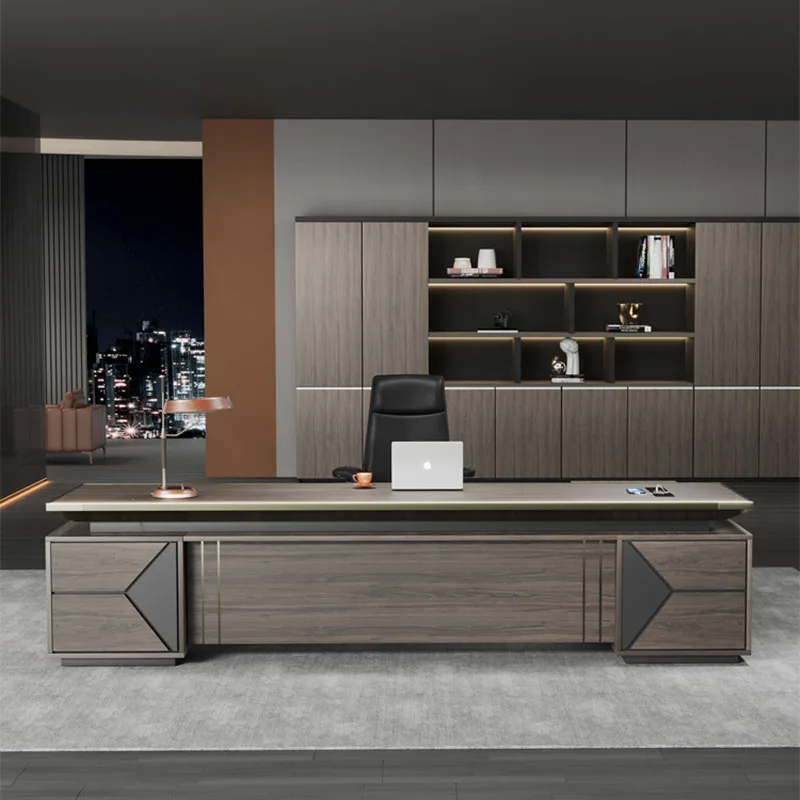 

Workstation Writing Office Desk Drawers Boss Modern Desktop Executive Office Desks Corner Table Ordinateur Luxury Furniture